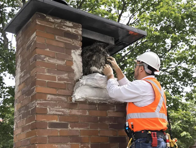 Humane removal of debris and animals by Kannapolis Chimney Sweep in Kannapolis, NC