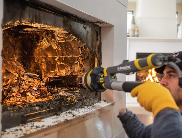 Professional chimney cleaning by Kannapolis Chimney Sweep in Kannapolis, NC