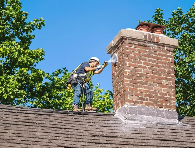 Kannapolis Chimney Sweep performing an inspection with advanced tools in Kannapolis, NC