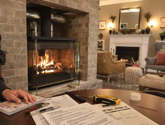 Kannapolis Chimney Sweep verifying fireplace safety measures in Kannapolis, NC